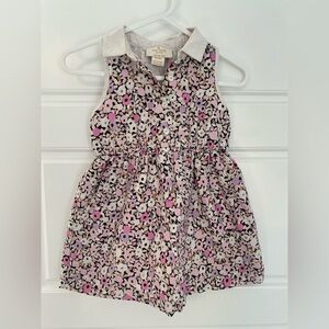 kate spade Floral Sleeveless Collared Dress in Pink and Cream Size 24 Months